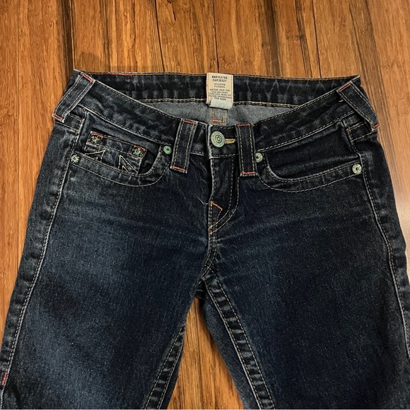 True Religion Johnny Dark Wash sz 25 - Picture 4 of 9